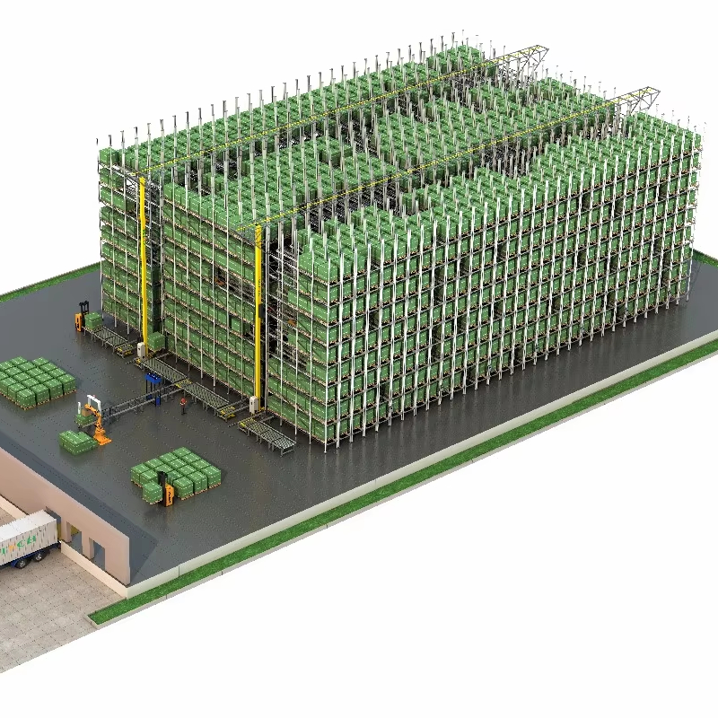 Hot Sale Warehouse 200-1500kgs/level Automated Storage Pallet Rack Asrs