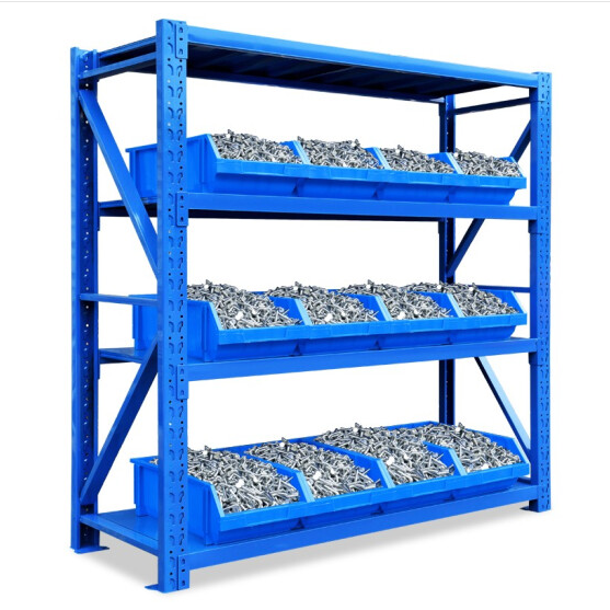 800kg Per Layer Medium Duty Steel Selective Pallet Rack CE Certified Corrosion Protection Powder Coated/Galvanized Long Span