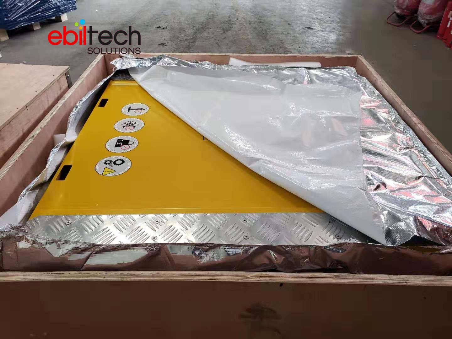EBILTECH Two-Way Tote Shuttle System Pallet Shuttle Remote Control Automated Radio Shuttle Powder Coated CE Certified