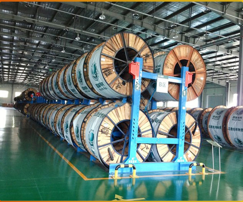 Warehouse Storage 5 Layer Steel Cable Rack Drum Cradle Racking System with Corrosion Protection