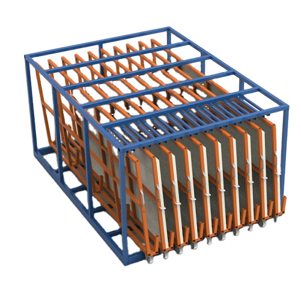 Vertical Roll Out Sheets Rack Storage Racks Heavy Duty Sheet Metal Rack for Sheets Storage