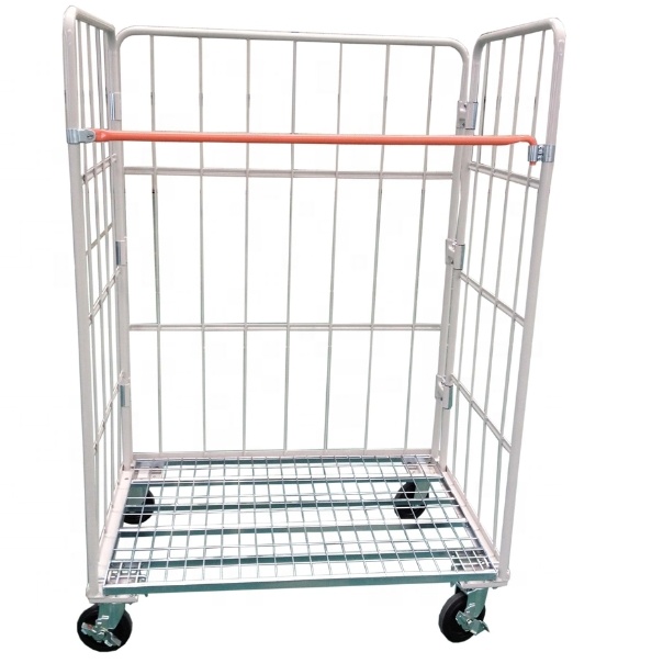 Storage Rack Trolley Roll Container Storage Cage Logistics Cart-CE Certified Stackable & Foldable High Capacity