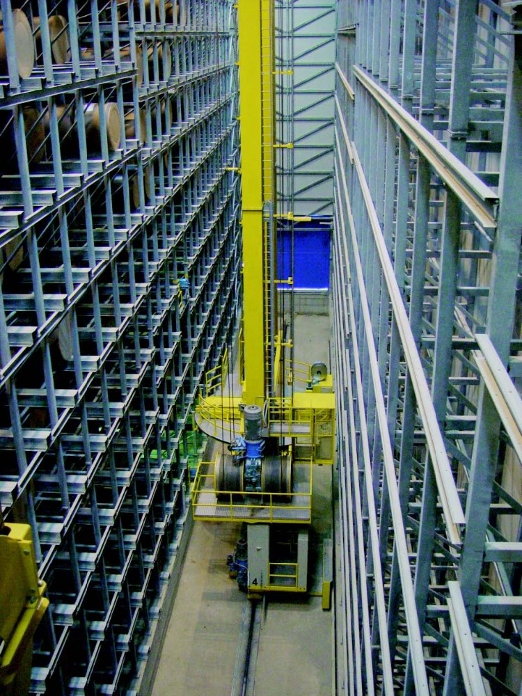 Heavy Duty Double Column Pallet Stacker Crane for AS/RS Racking System