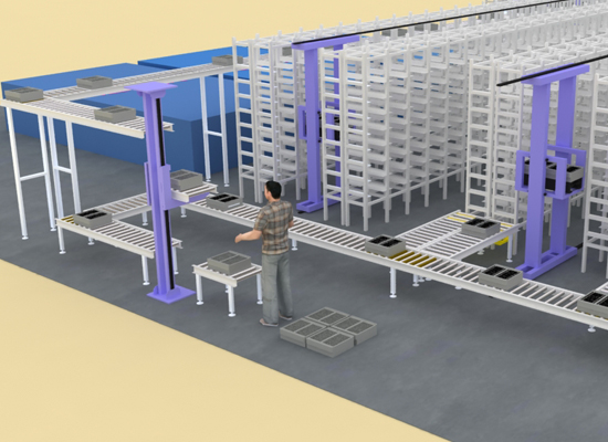 Warehouse Automatic Storage Retrieval System (ASRS) Robotic Steel Racking with CE Certification and Corrosion Protection