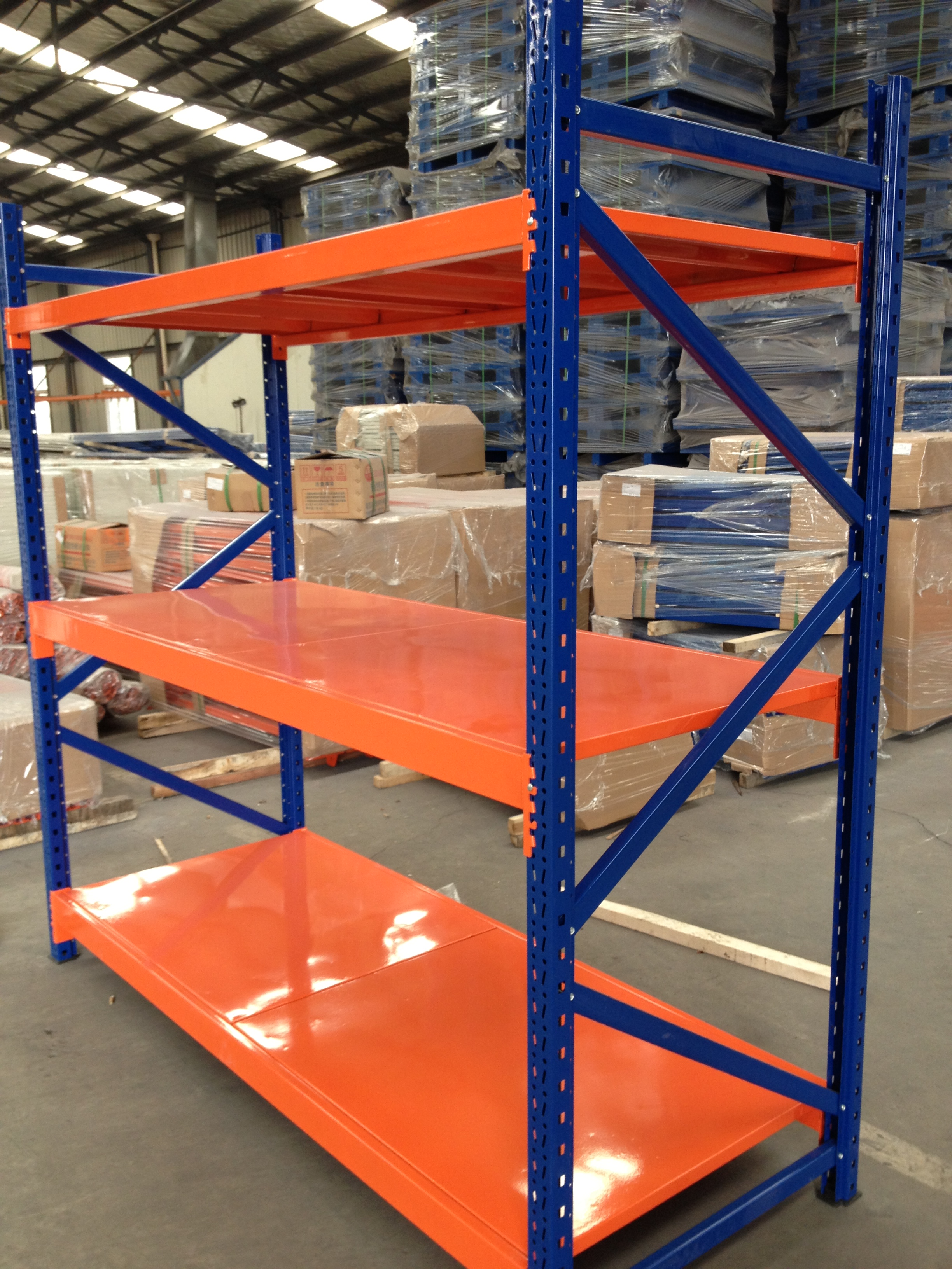 Load 200 Kg/layer Warehouse Shelving Longspane Racks for Sale