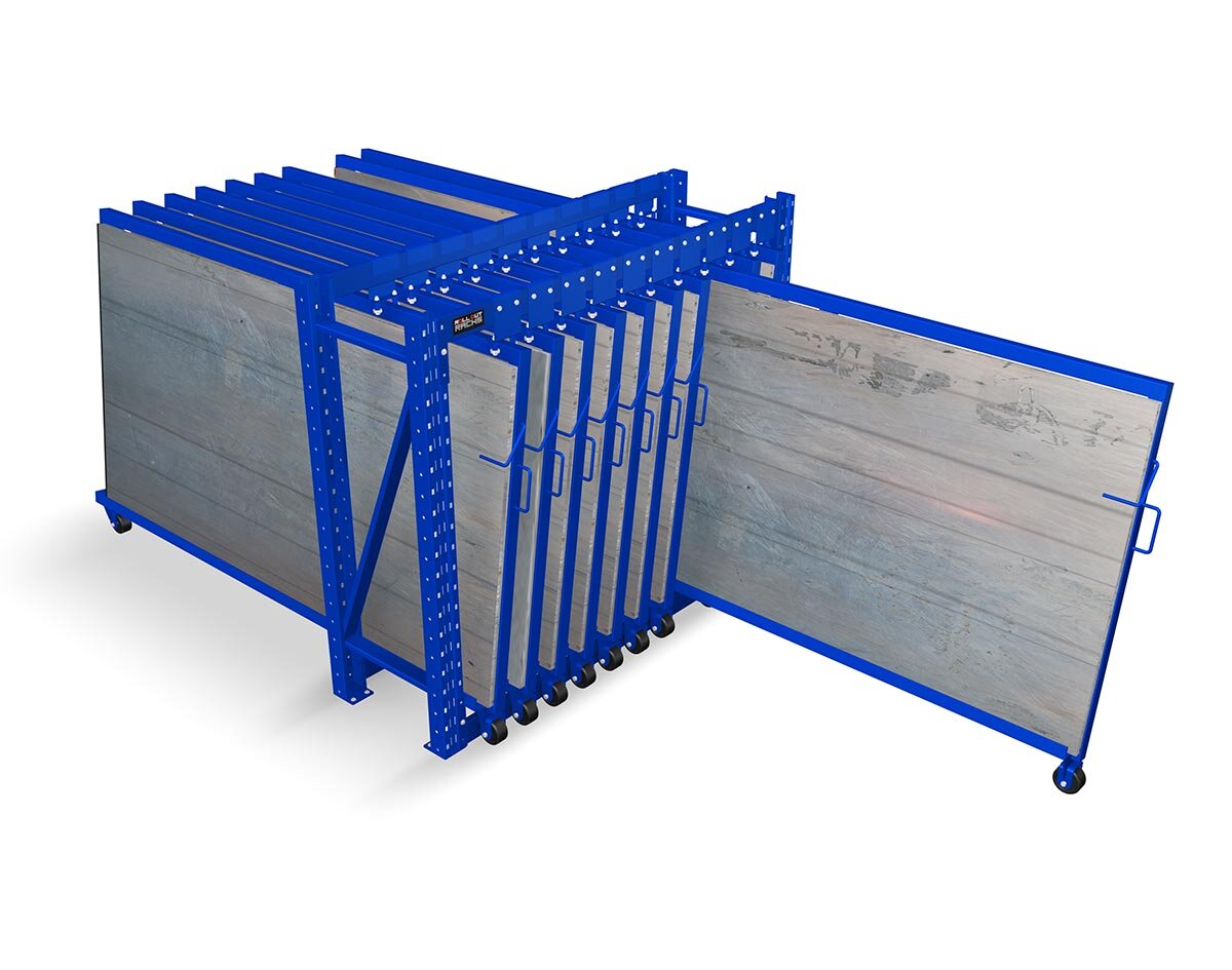 Roll out Vertical Sheet metal Rack