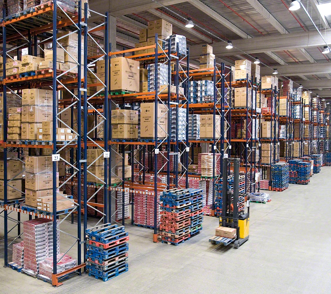 Convenient Disassembly Pallet Drive in Rack Stacking Frame Racks for Warehouse Storage