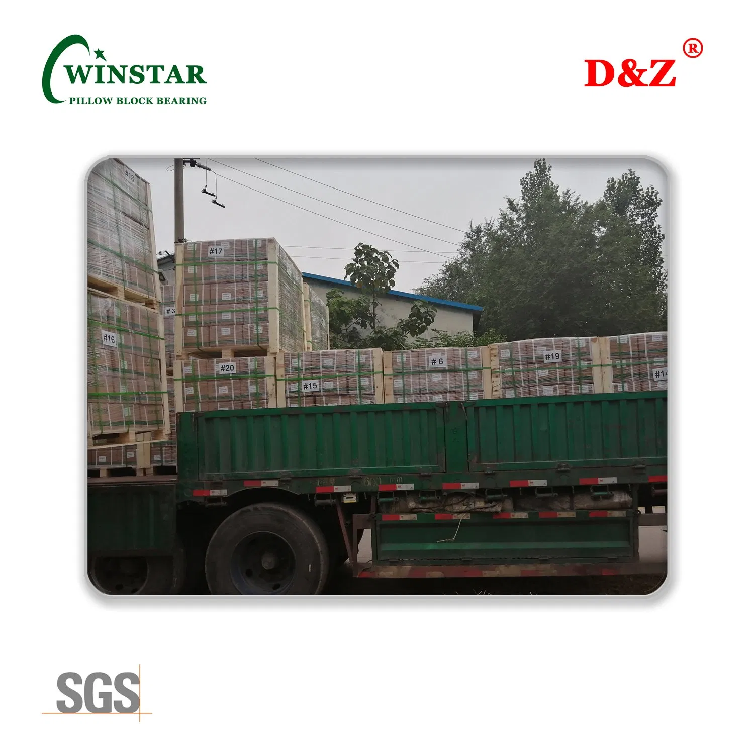 Normal Duty Ucf206-20, Set Screw Locking Four-Bolt Flange Bearing Unit, Ucf200 Series