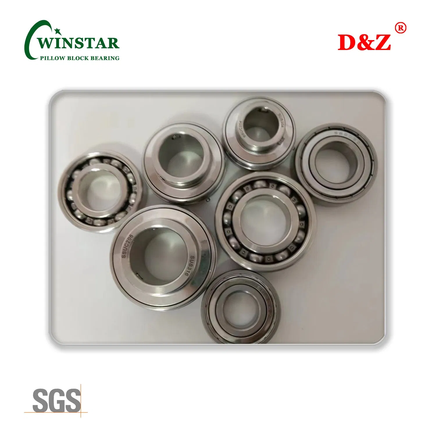 Low Noise Ss-Ucfc205 25mm Stainless Steel Flange Cartridge Bearing Unit