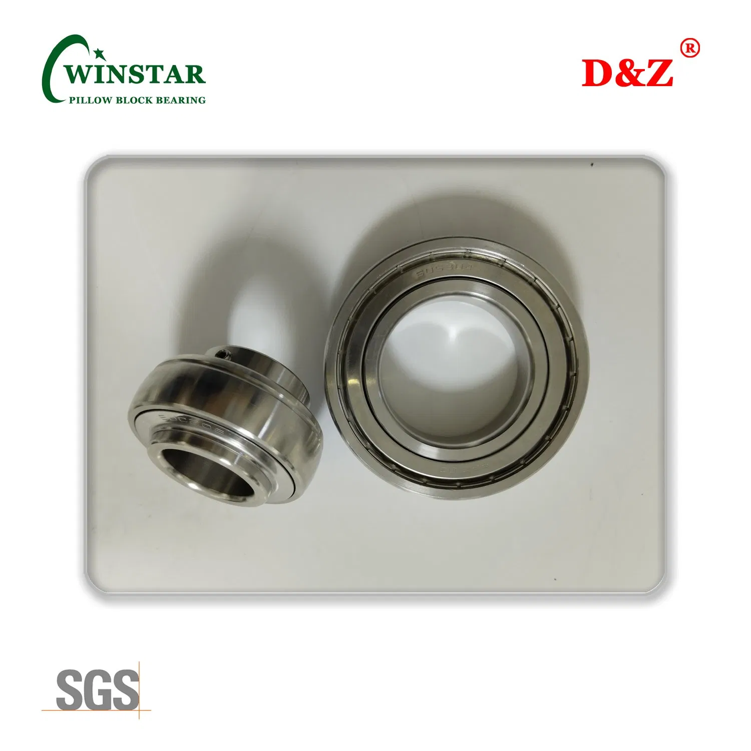 Stainless Steel Square Flange Mounted Bearing Units for Anti-Corrosion Working Situation Ucf212