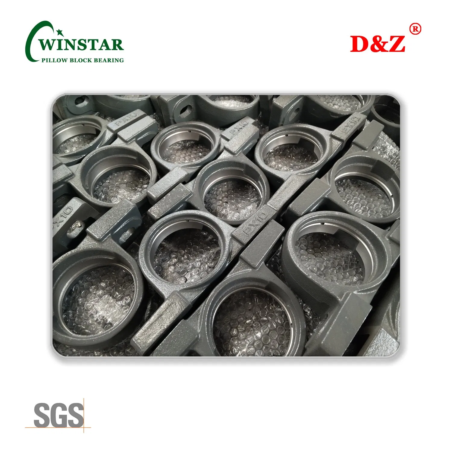 Normal Duty Ucf206-20, Set Screw Locking Four-Bolt Flange Bearing Unit, Ucf200 Series