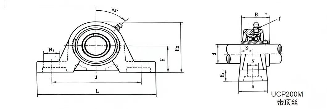 High-Load Capacity Pillow Block Bearing