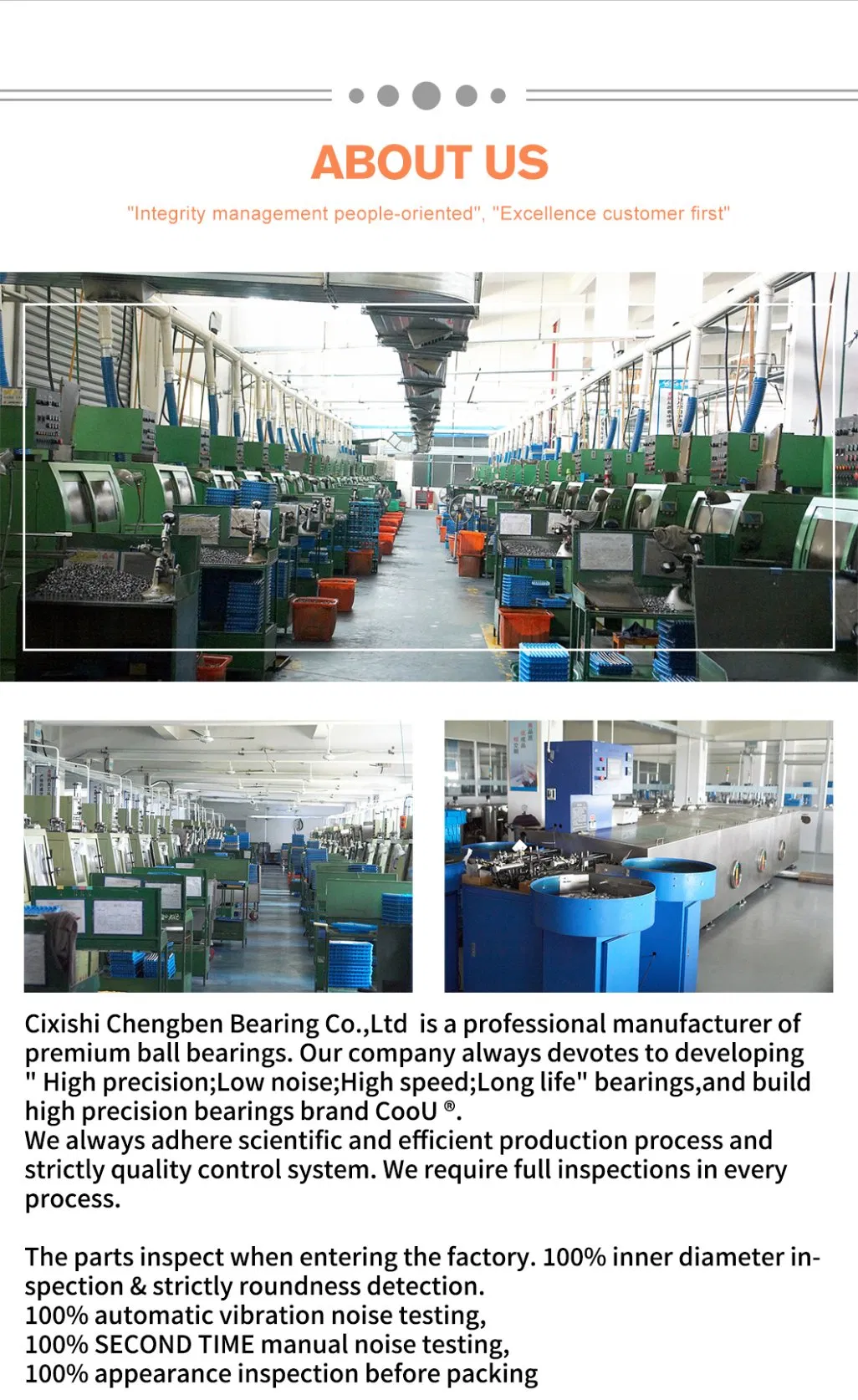 High Speed Bearings Display