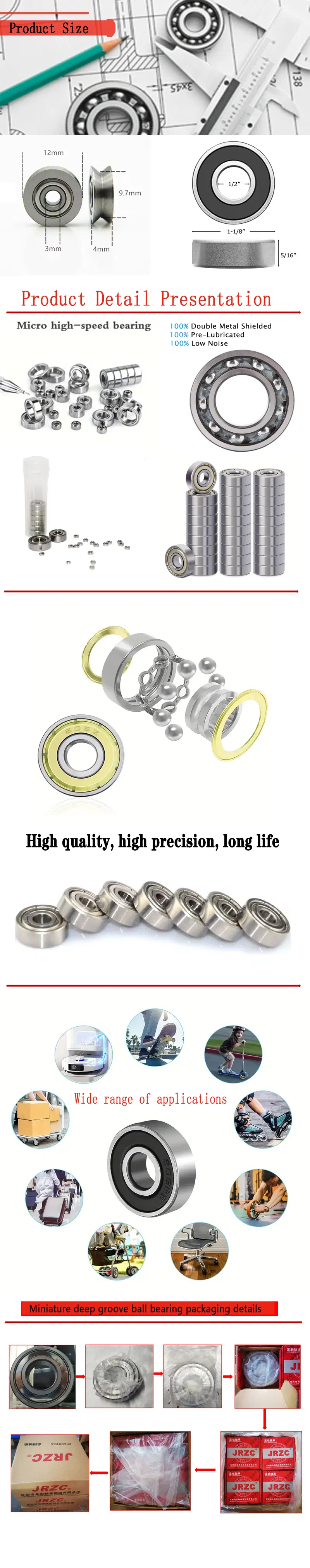 Detailed Photos of Miniature Deep Groove Ball Bearings