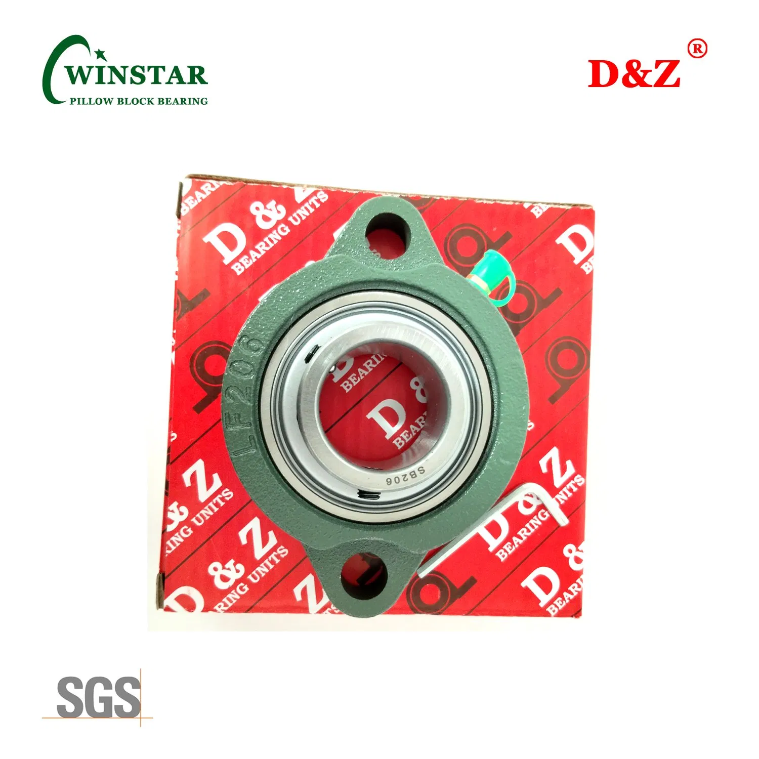 Sblf&Salf 200 Sereis 2-Bolt Flange Ball Bearing Unit Eccentric Collar Locking