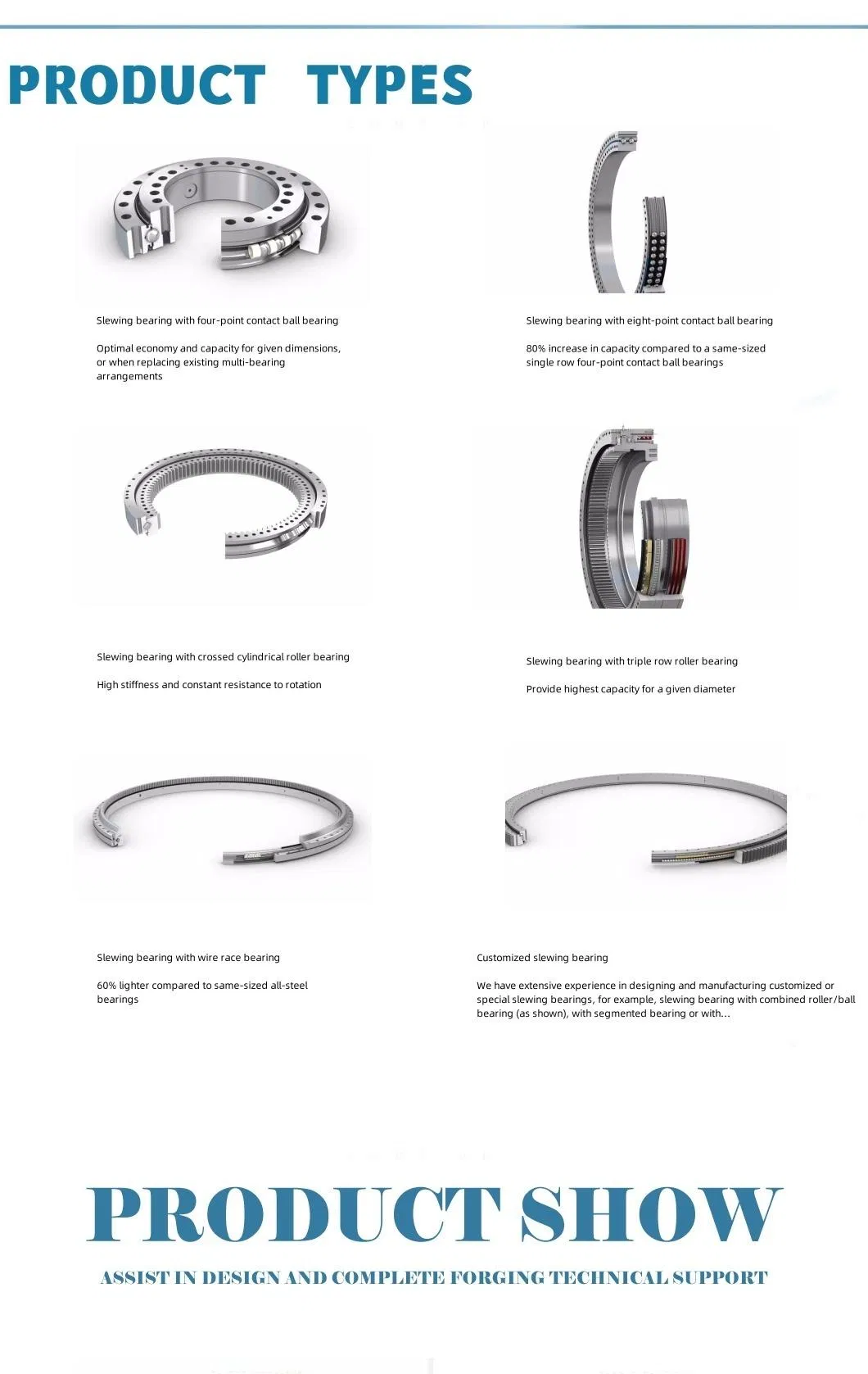 Slewing Bearing Specifications