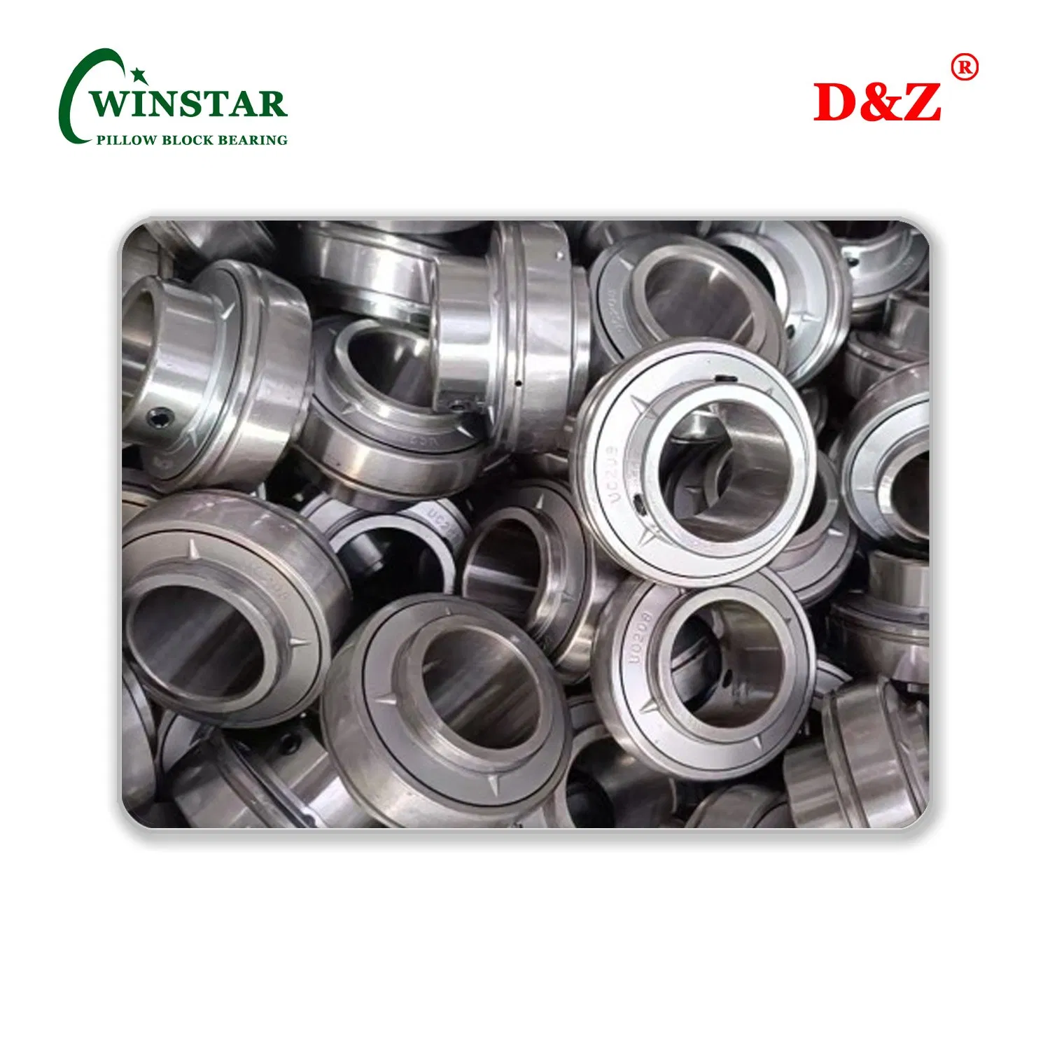 St491 St740 St211-2 Flange Mount Round Ball Bearing Unit with Four Bolt