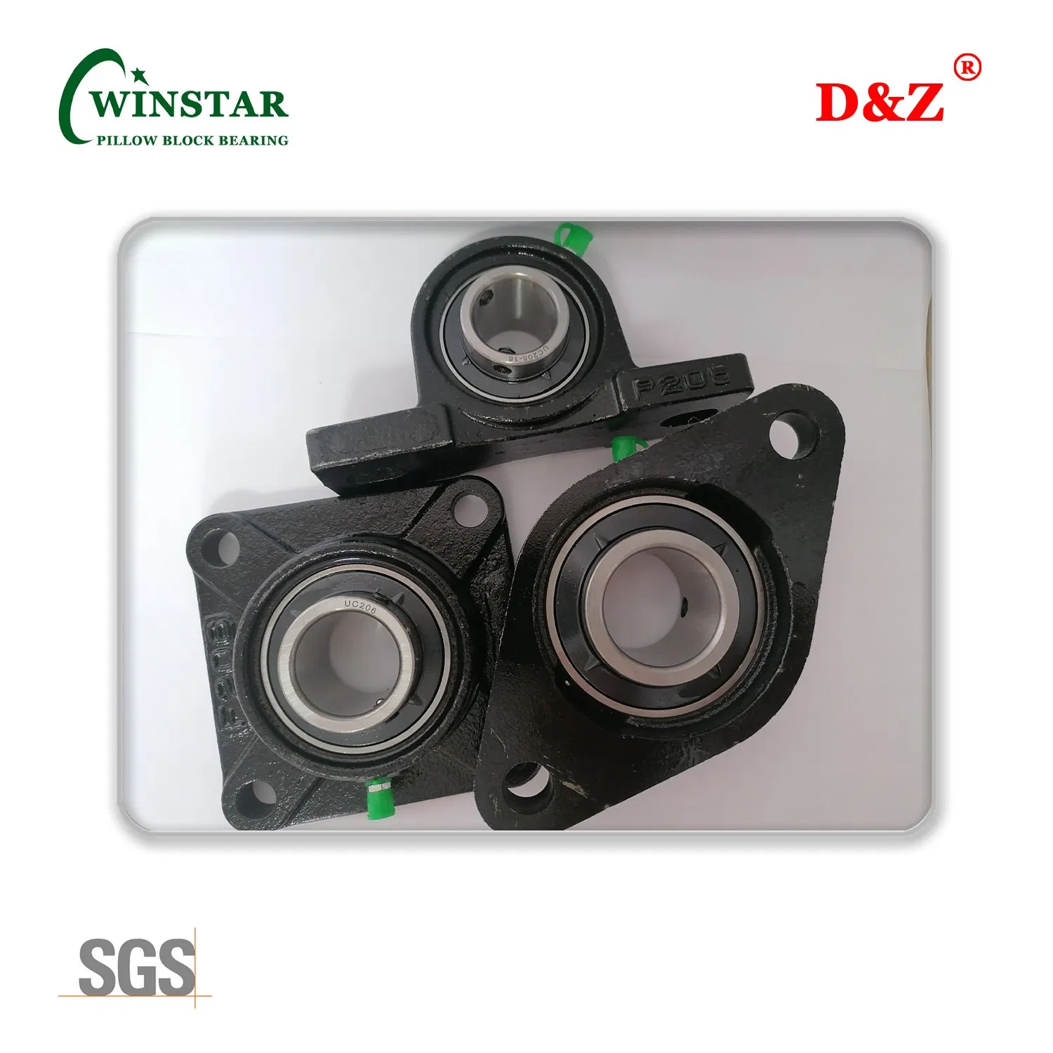 Square Flange Bearing Units with Ductile Cast Iron Housing Ucf205