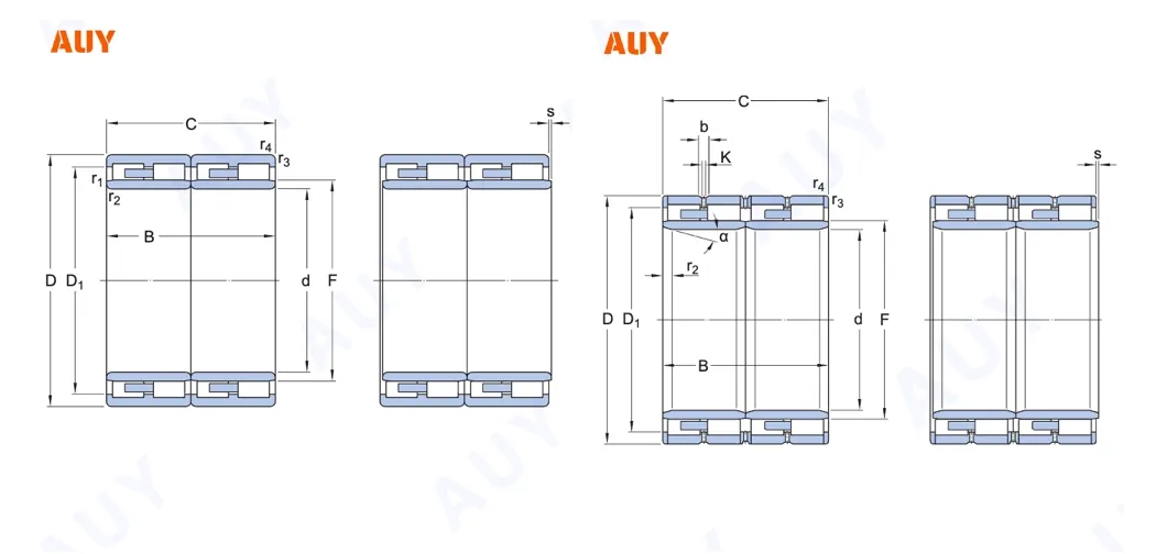 Four Row Heavy Duty Bearings