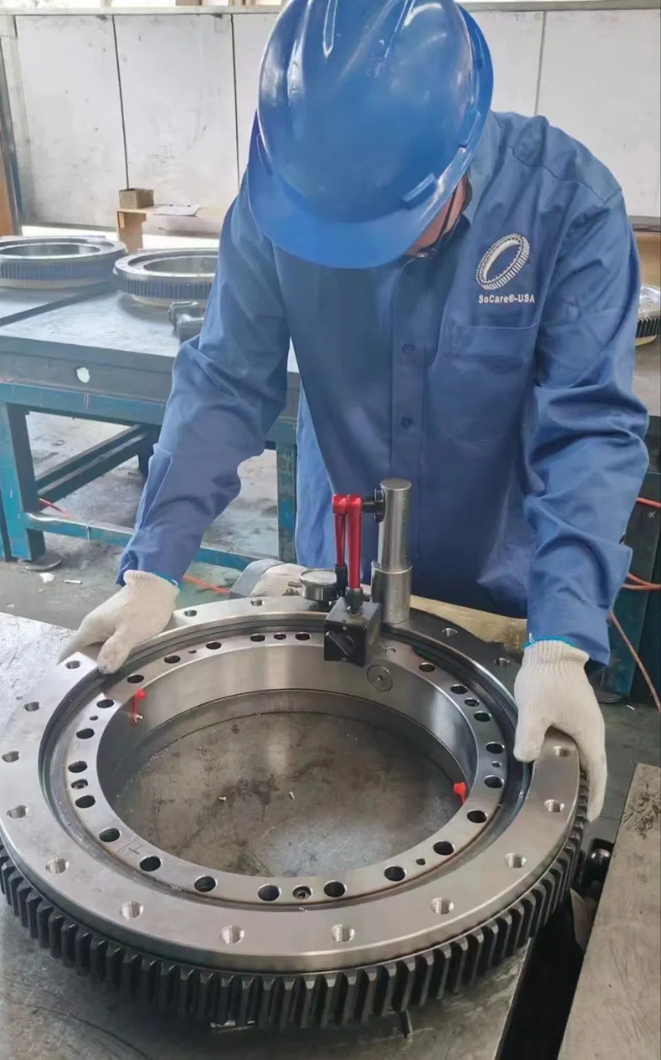 Factory Durable Single Column Cross Rolling Bearings Slewing Bearing Facilitate Efficient Lifting and Fast Transportation of Cranes