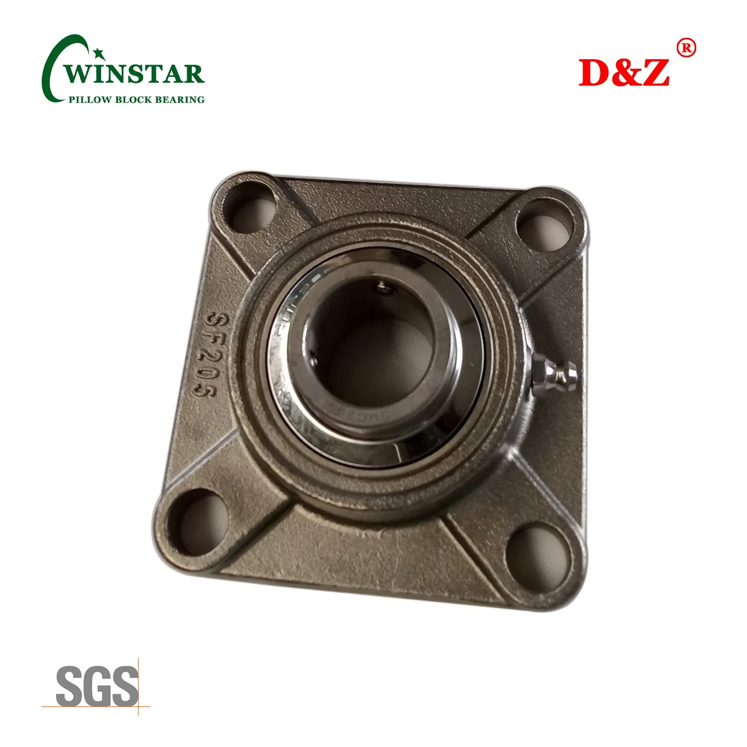 High Quality 1" Stainless Steel Four Bolt Flange Bearing Unit Ssucf205