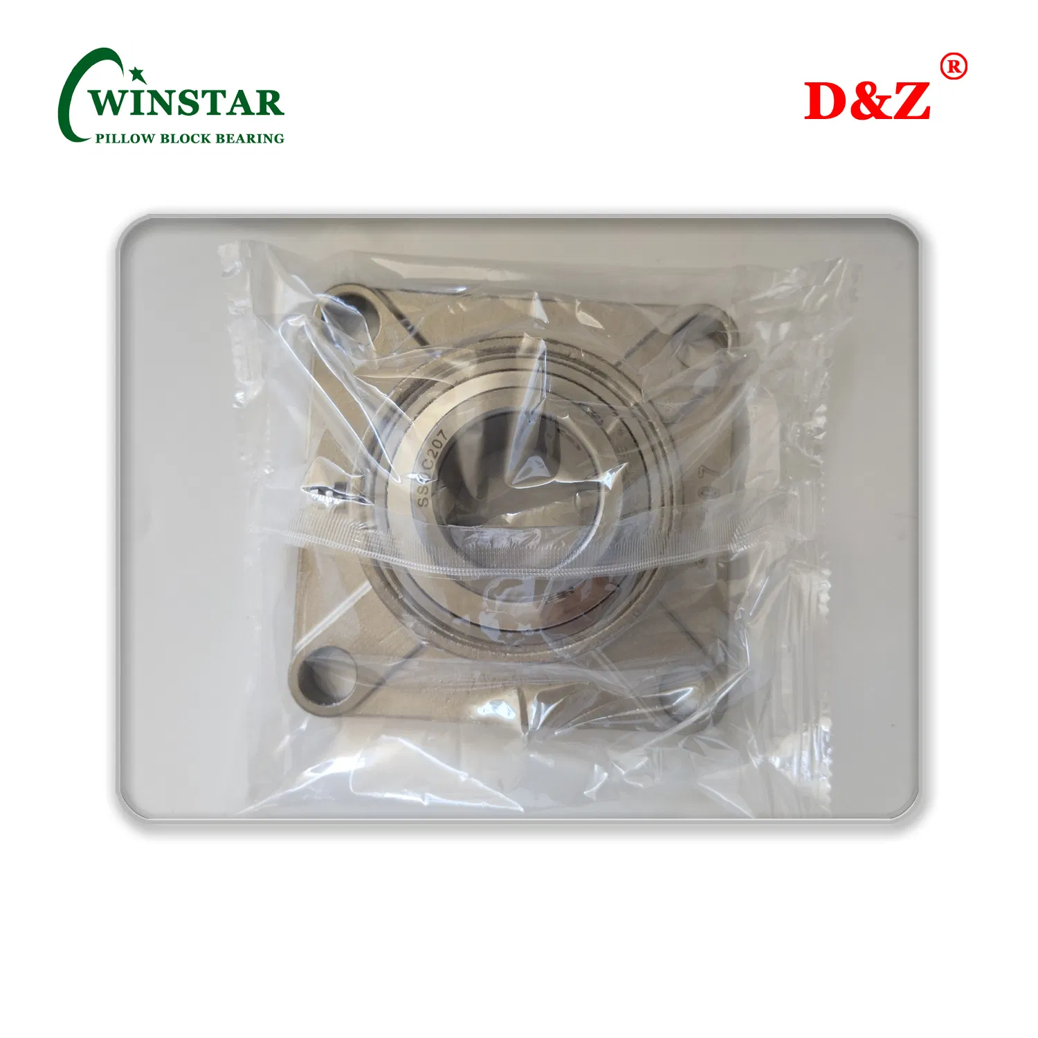 4 Hole Square Flange Bearing Unit Sf in Stainless Steel Ssucf218 Sucsf218-56