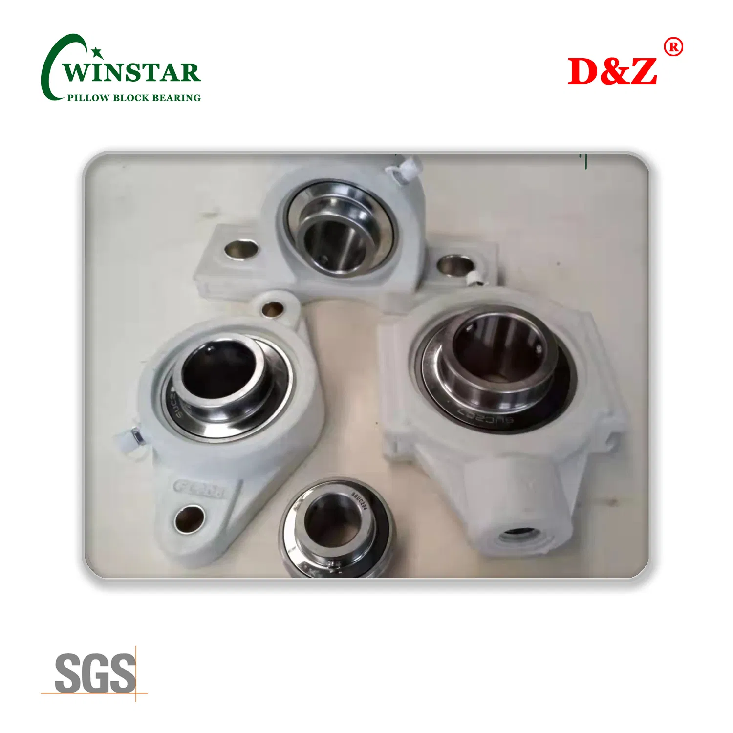 Stainless Steel One-Side Fastening Flange Type Ball Bearing Unit Ucfb207