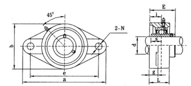 Oval Flange Bearing Unit