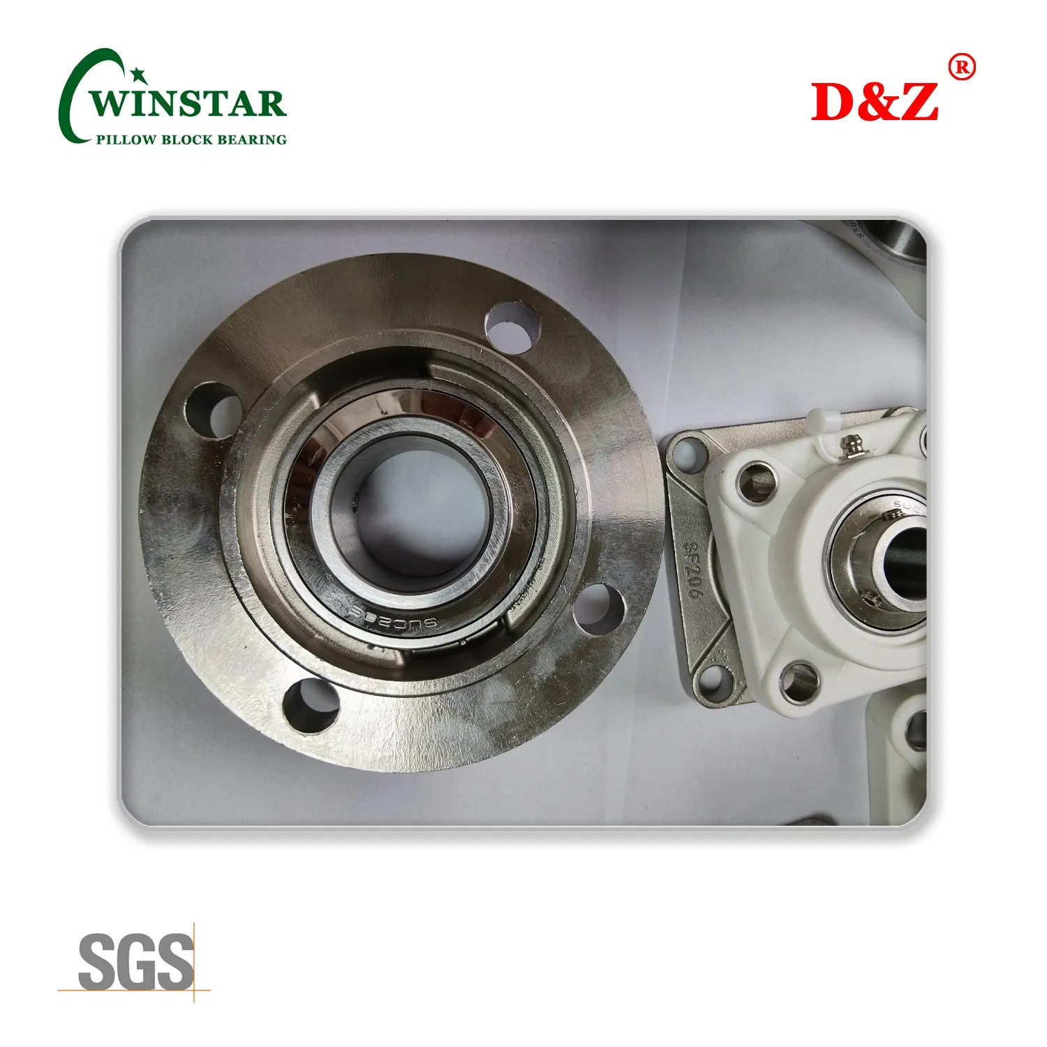 Low Noise Stainless Steel Ucfc209-28 1 3/4 Round Flanged Mounted Bearing Unit
