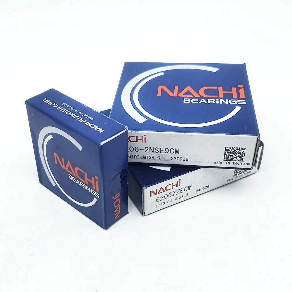 Japan Imported Original NACHI Bearing 6200 6202 6210 6218 6219 Ball Bearing 6206-2nse9cm 6205-2nse9cm 6206zzecm Deep Groove Ball Bearing for Fan Motor