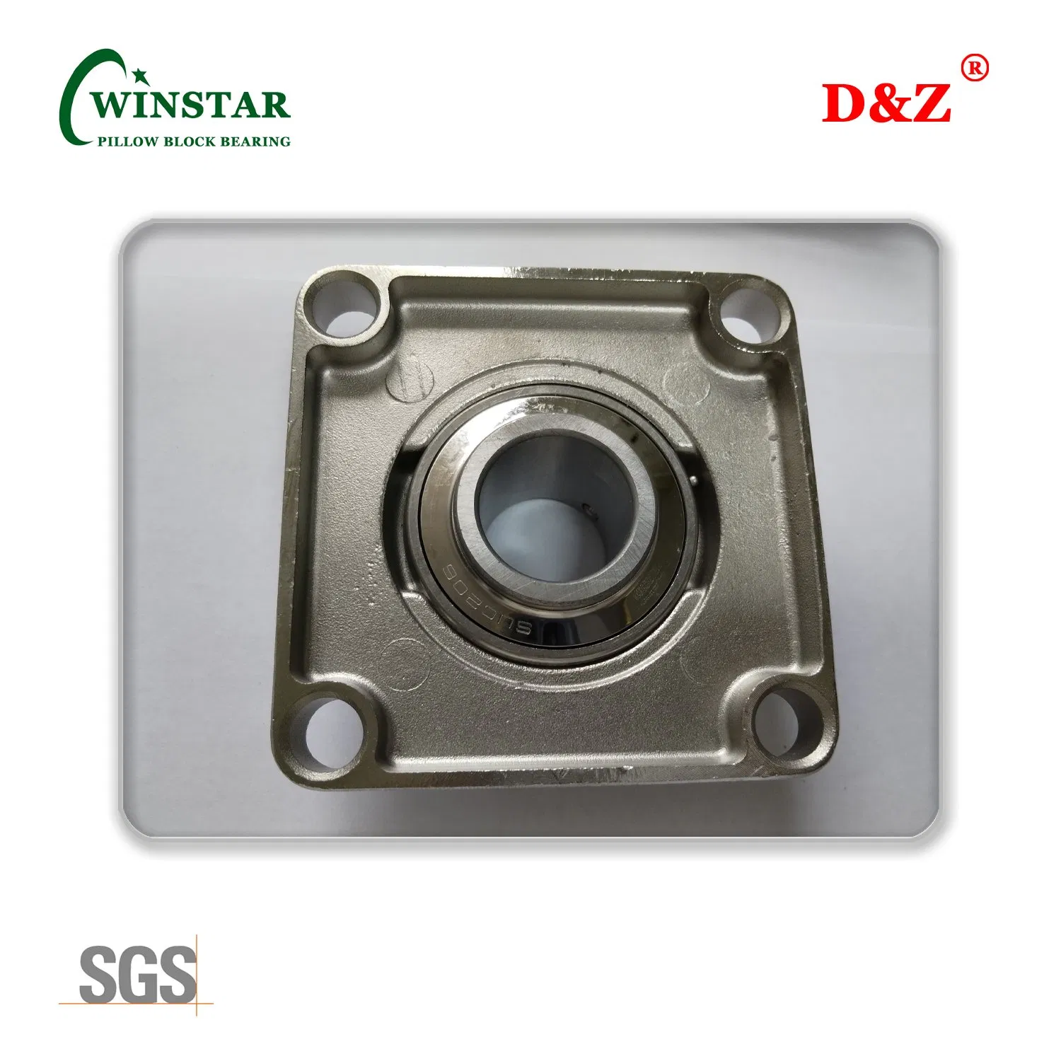 4 Hole Square Flange Bearing Unit Sf in Stainless Steel Ssucf218 Sucsf218-56