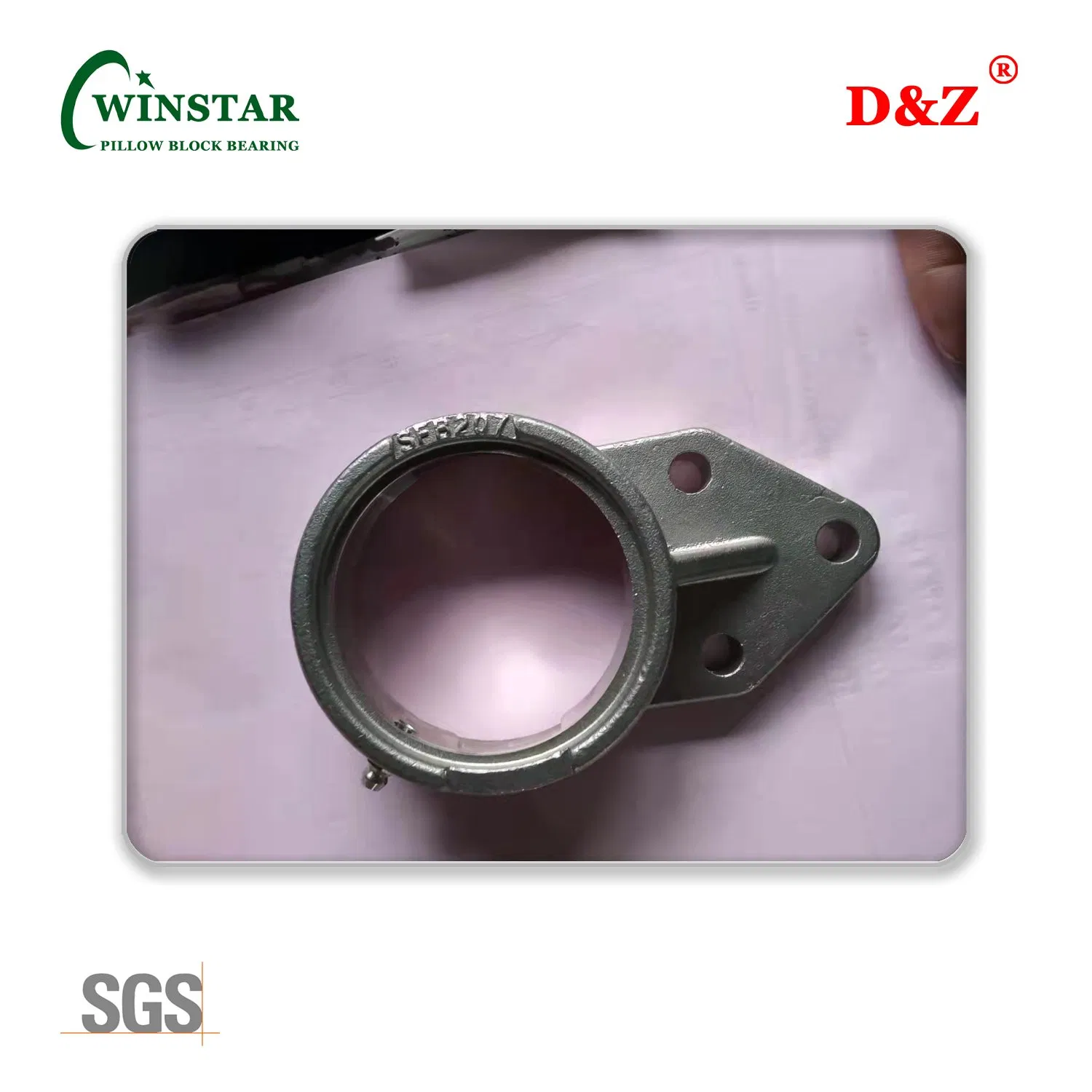 Stainless Steel One-Side Fastening Flange Type Ball Bearing Unit Ucfb207