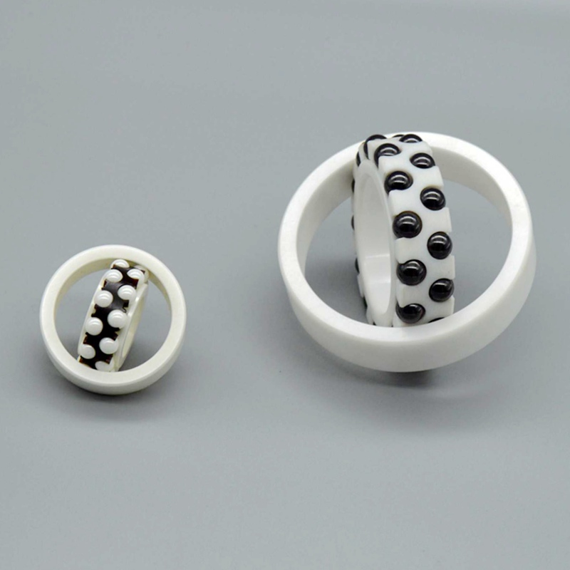 High-Performance Self-Aligning Bearing Zirconia Ceramic Ball Bearings with Peek Cage