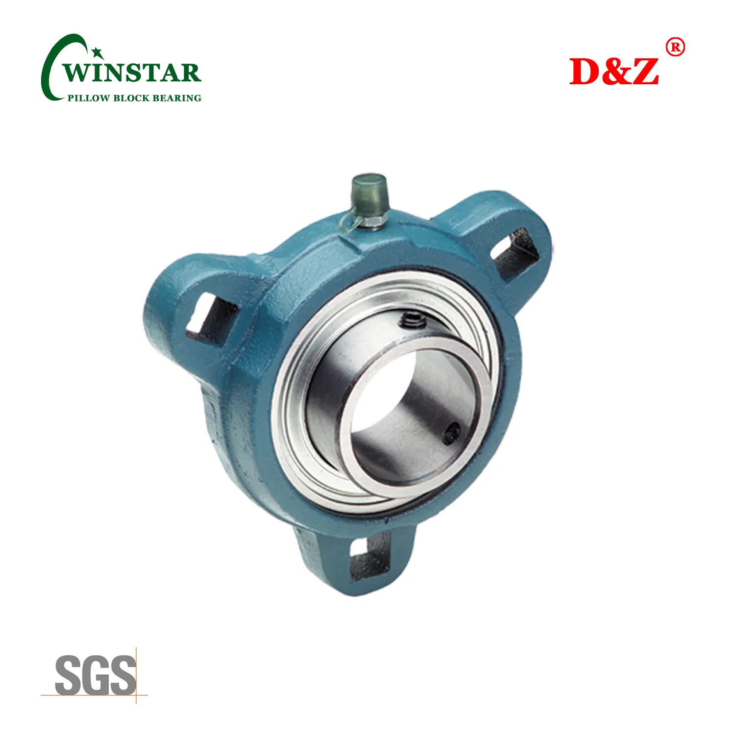 Light Duty Sbfct200 Series Three Bolt Triangle Flange Bearing Mounted Bearing Unit