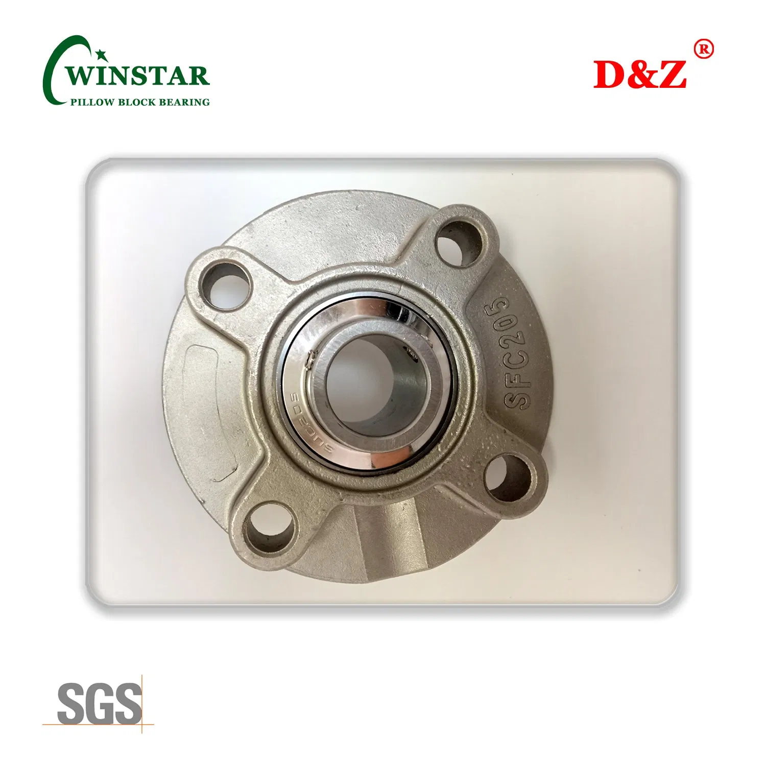 Low Noise Ss-Ucfc205 25mm Stainless Steel Flange Cartridge Bearing Unit