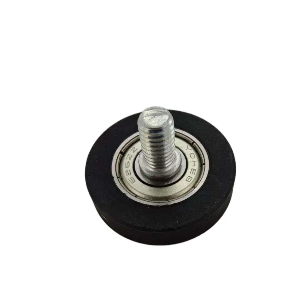 Waterproof High Speed Rubber Wheel M6 Thread Screw with Shaft Ball Bread Plastic Bearing Pulley Roller POM Polyformaldehyde Resin Coated Bearing