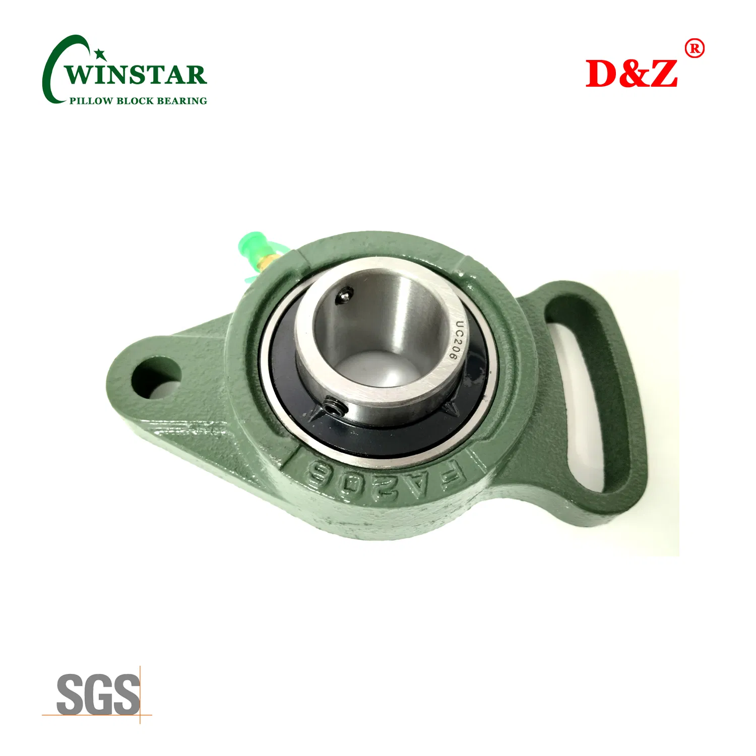 Ucfa206 Set Screw Locking Adjustable Two-Bolt Flange Bearing Unit Ucfa200 Series