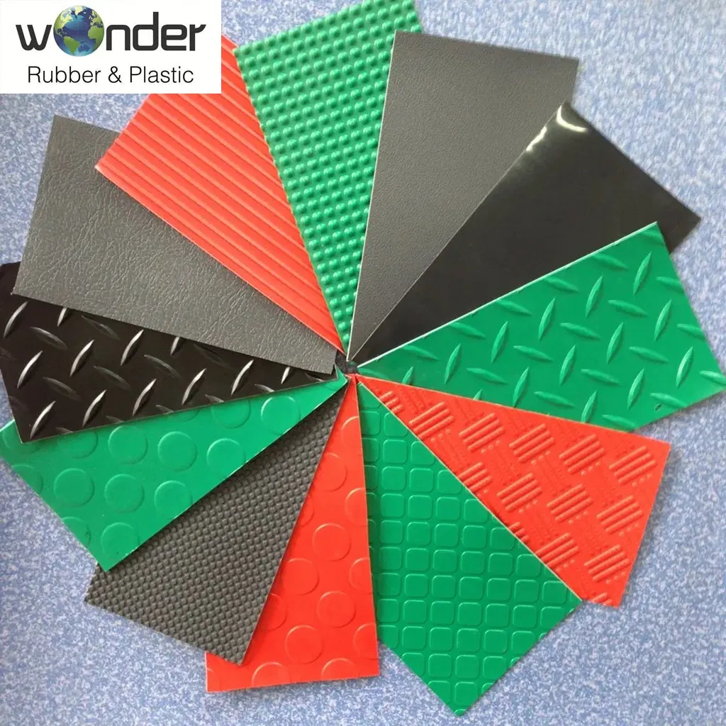 Anti Slip Round Button DOT Coin Rubber Floor Mat Studded Coin Checker Willow Ribbed Corrugated Flooring Rubbertile Mat