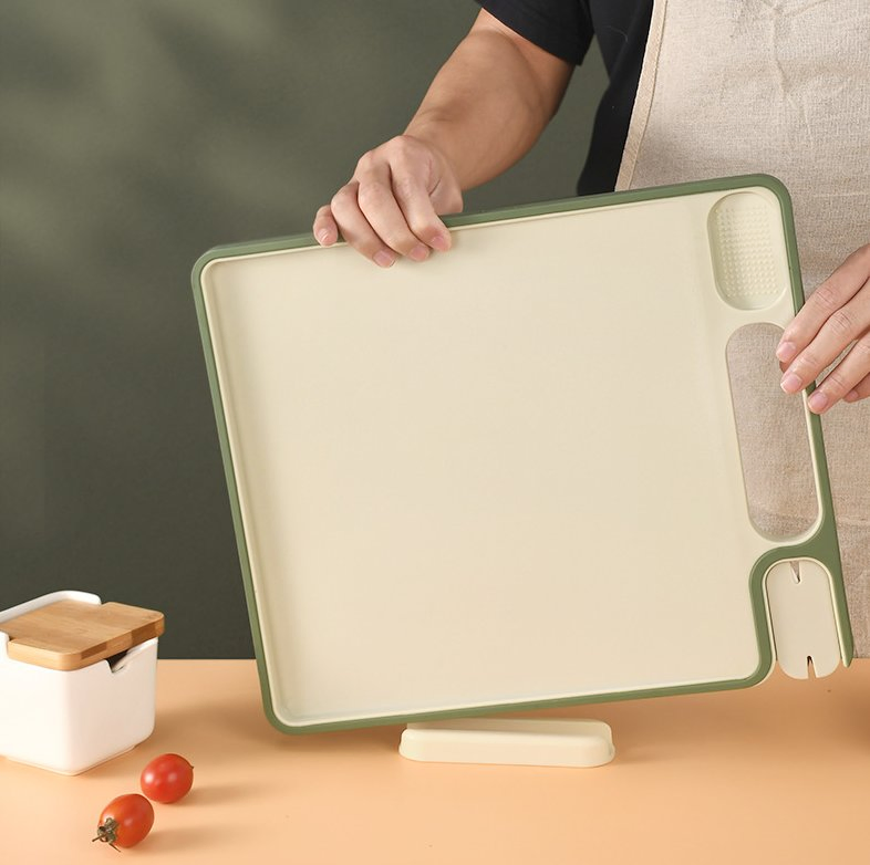 Multifunctional Household Kitchen Plastic Cutting Board with Knife Sharpener