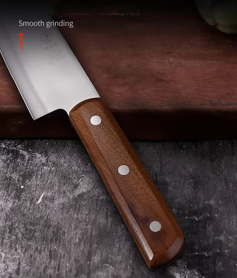 Ds-2575 Dengjia New Arrivals 7 Inch Santoku Knife 70cr17 Stainless Steel Cleaver with Rosewood Handle Kitchen Knife Japanese Chef Knife