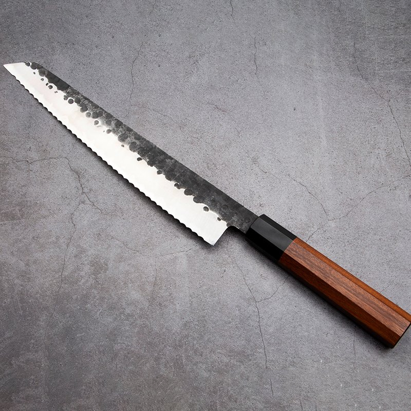 9.5 Inch Hammered Knife/Janpanese Style Bread Knife with Rosewood Handle (SE-Z095)