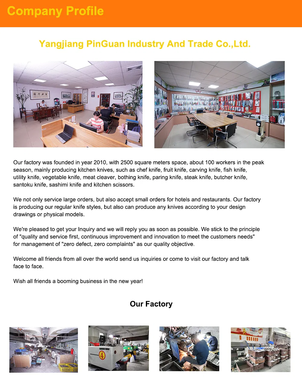 Kitchen Chef Set Knife Detail 1