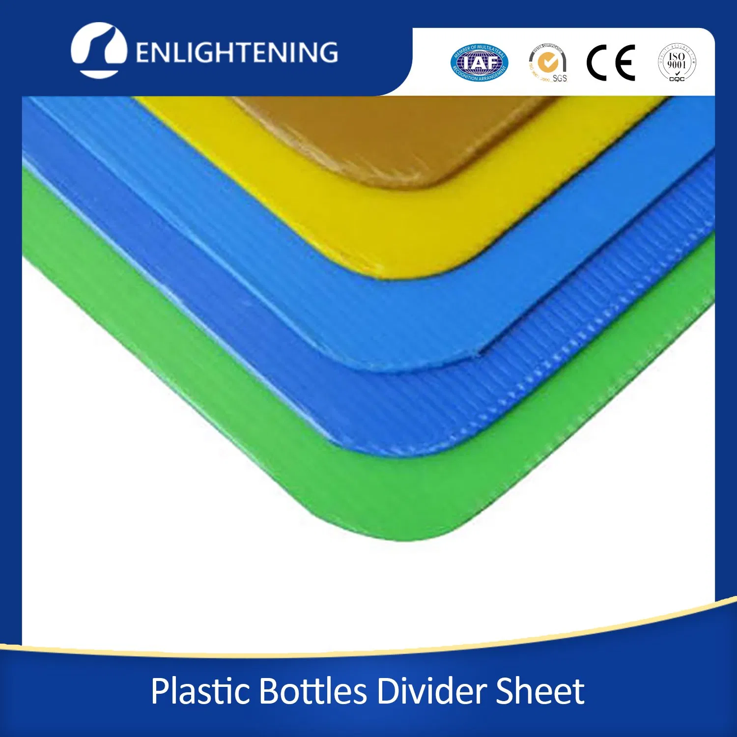 1220mmx2440mm Durable Corrugated PP Glass Beer Bottle Divider Layer Pads Polypropylene Bottle Divider Board for Beverage