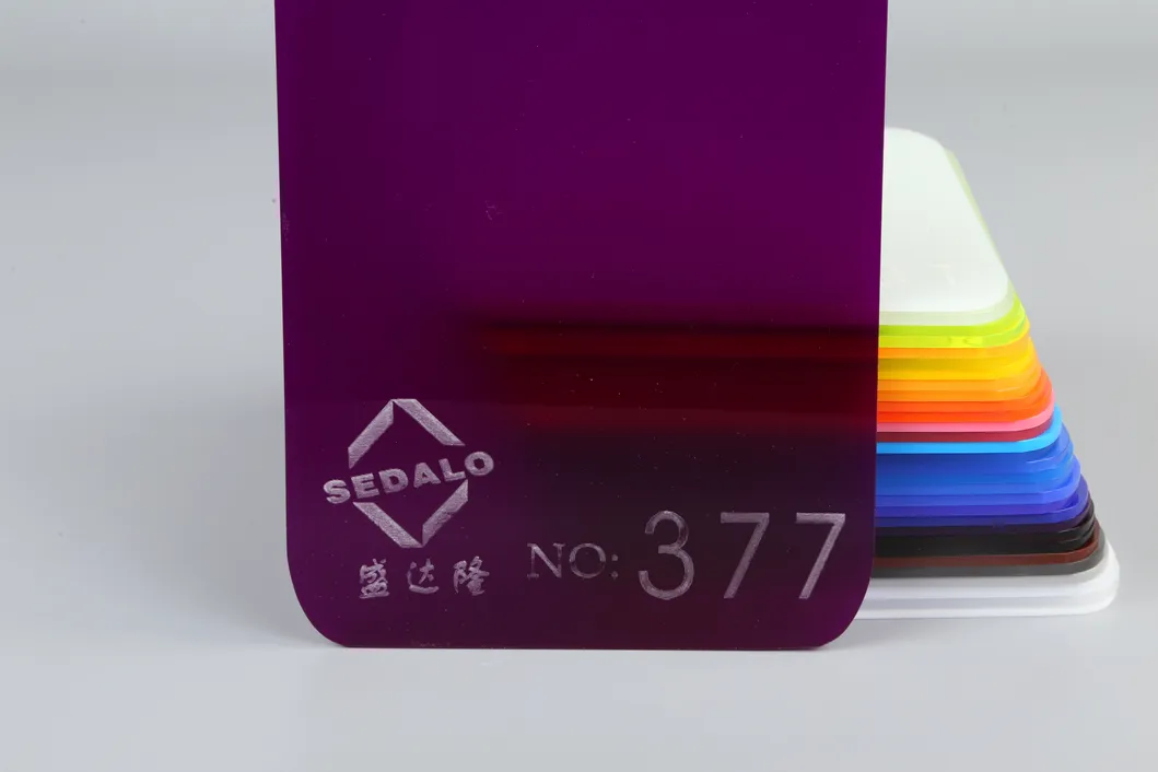 Purple Cast Acrylic Board Details