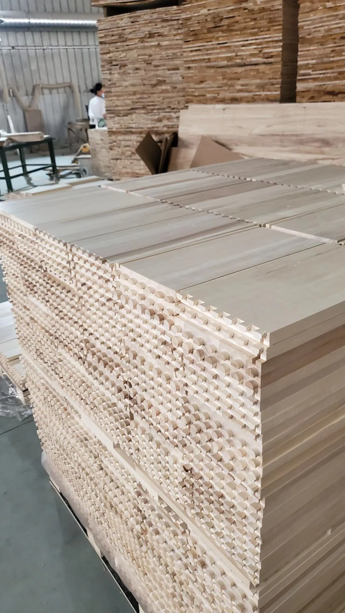 Knife Cutting Dovetail Groove Solid Wood Drawer Board Furniture Paulownia Drawer Board