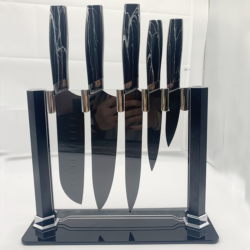 Titanium Coated Stainless Steel Blade PP Handle Kitchen Chef Fruit Bread Knife