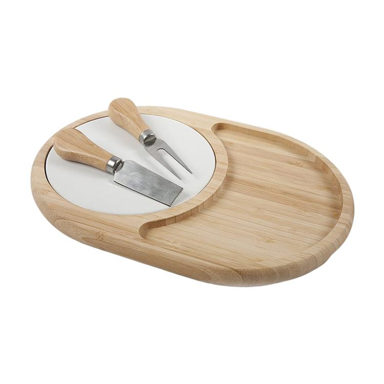 Bamboo Cheese Cutting Board for Kitchen