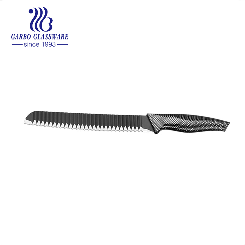 Manufacture Hot Selling 6PCS Kitchen Knives Set Home Paring Knife Utensils Boning Knife with Black PP Handle