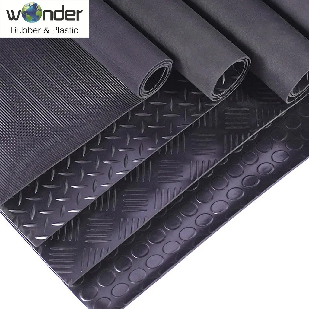 High Quality Durable Waterproof Antiskid PVC Coin Mat with Color for Garage Floor