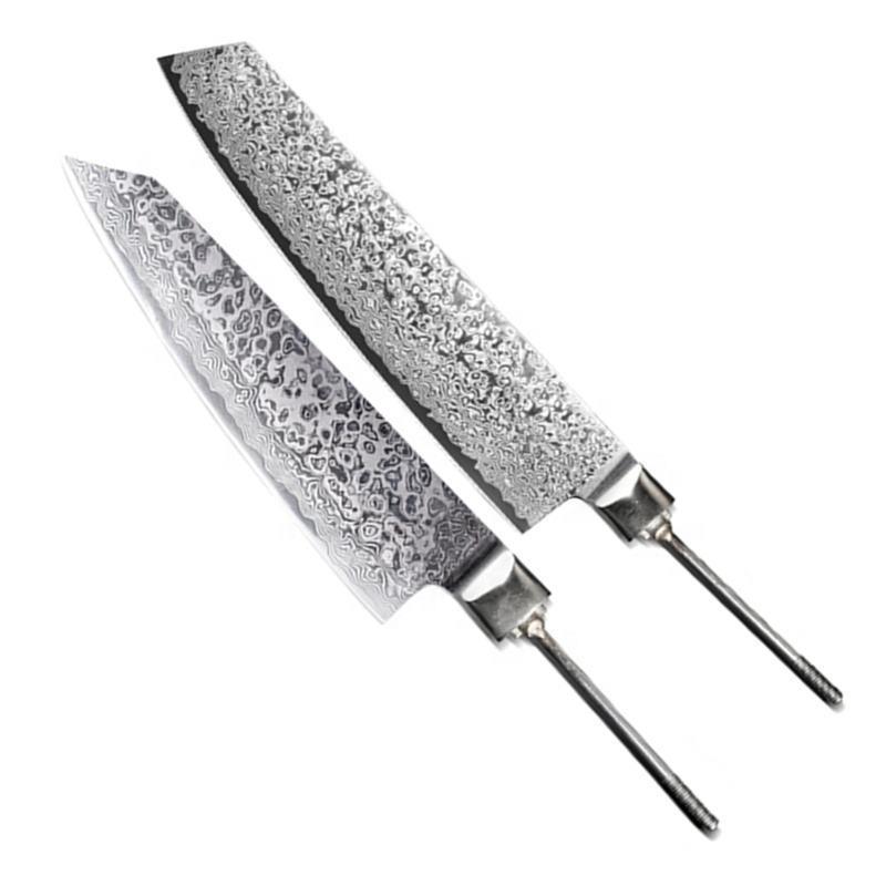 Wholesale Knife Making Blades Vg-10 Aus-10 Steel 67 Layers 73 Layers Damascus Chef Knife Blades